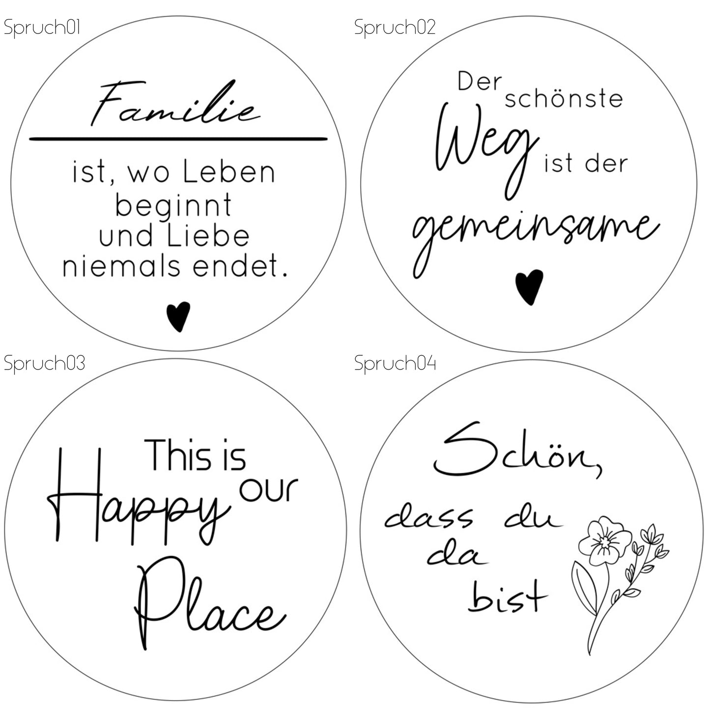 Metallring mit individuellem Spruch