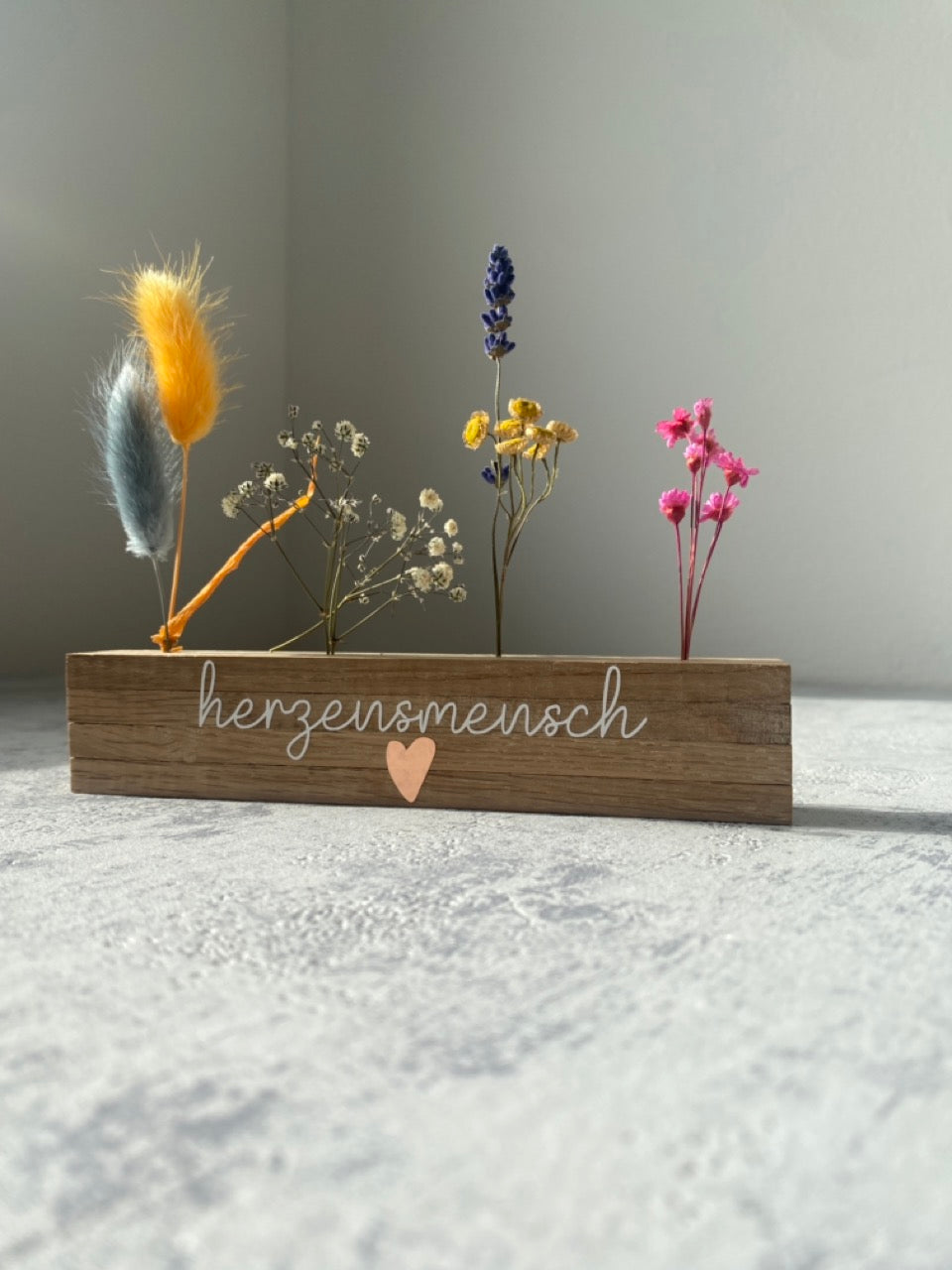 Flowerboard | Herzensmensch | Trockenblumen