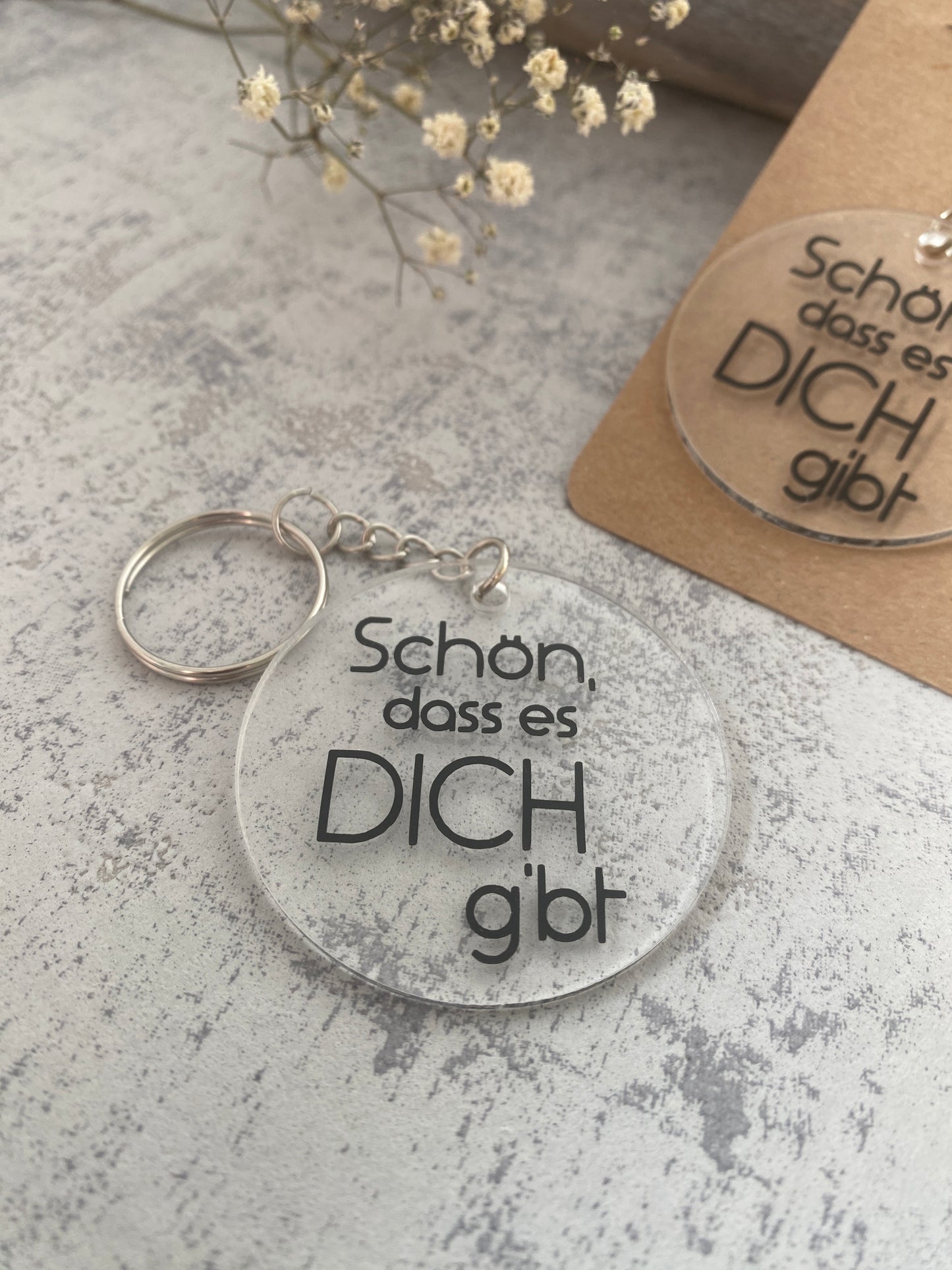 Schlüsselanhänger | Schön, dass es dich gibt