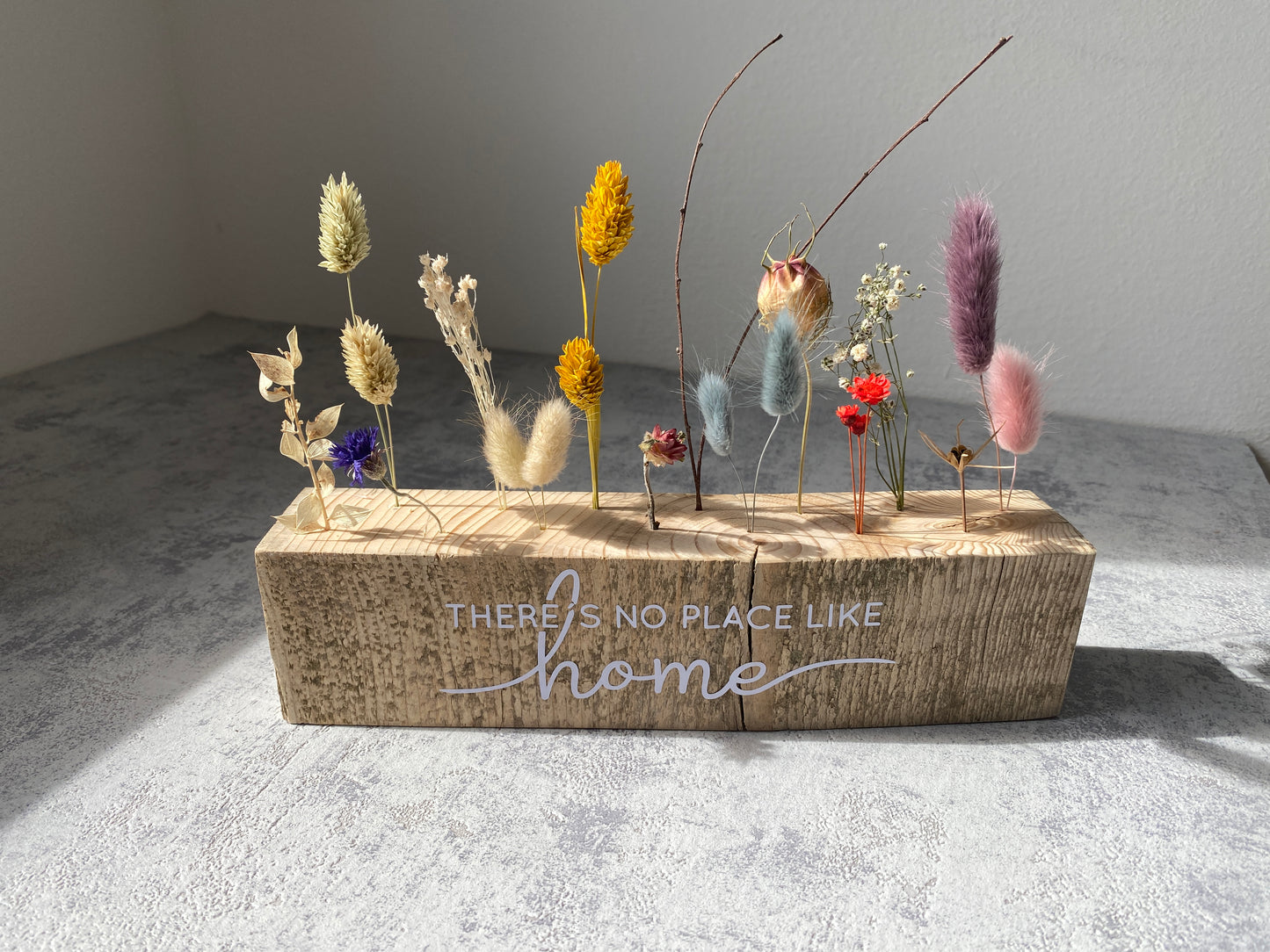 Flowerboard | Lang | There´s no place like home  | Trockenblumen