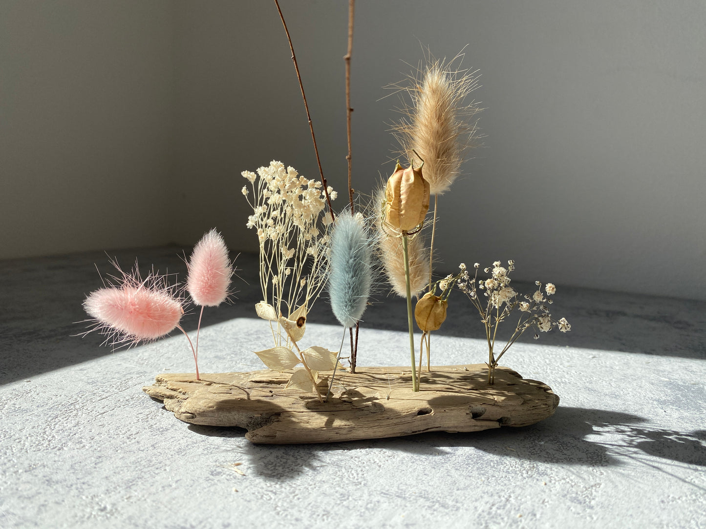 Flowerboard | Schwemmholz | Trockenblumen