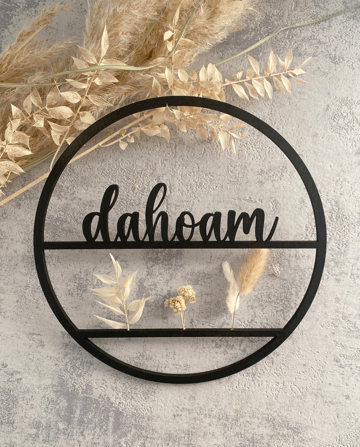 Türkranz| Dahoam| Holz | Trockenblumen |