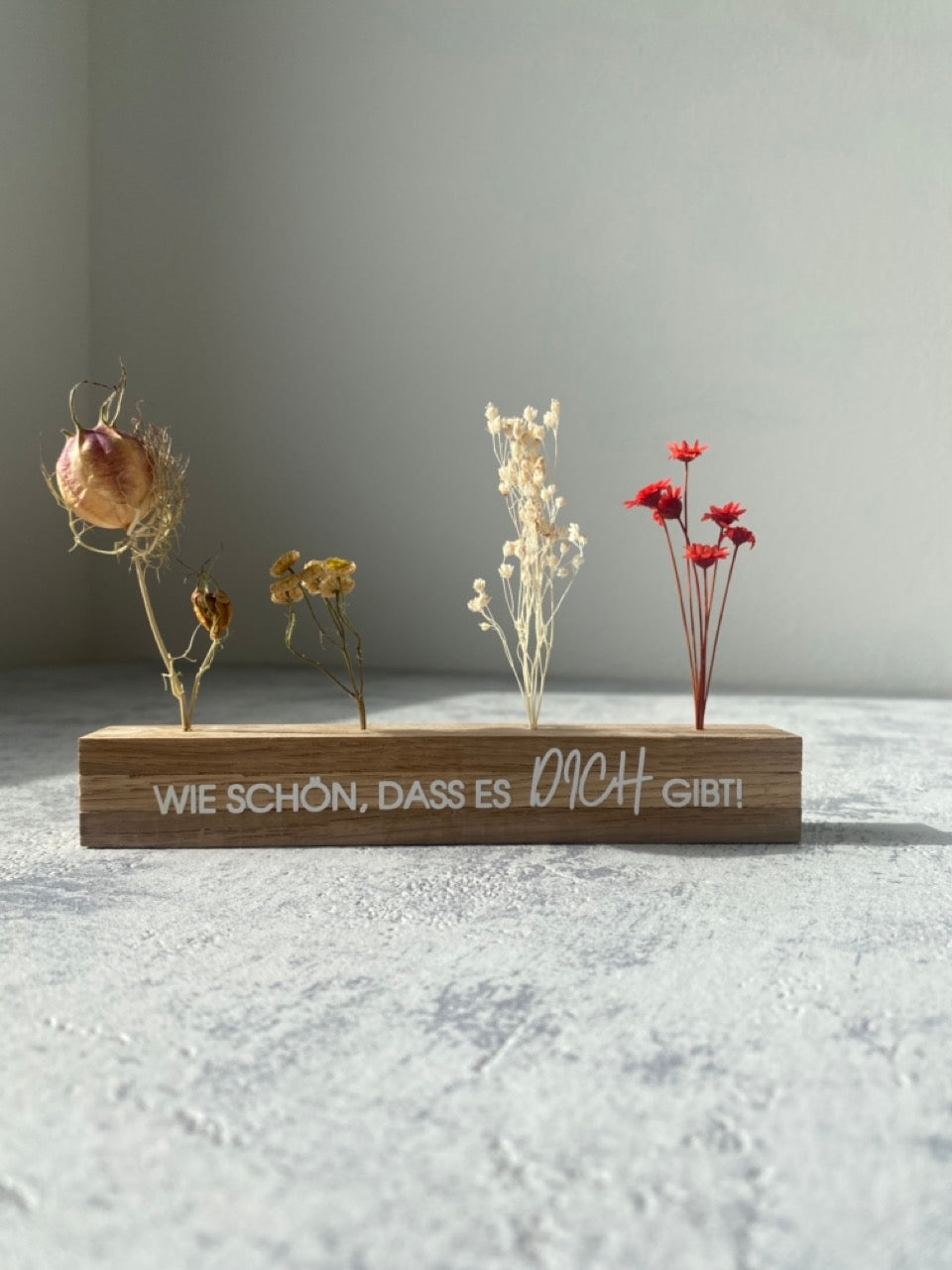 Flowerboard | Schön, dass DU da bist! | Trockenblumen