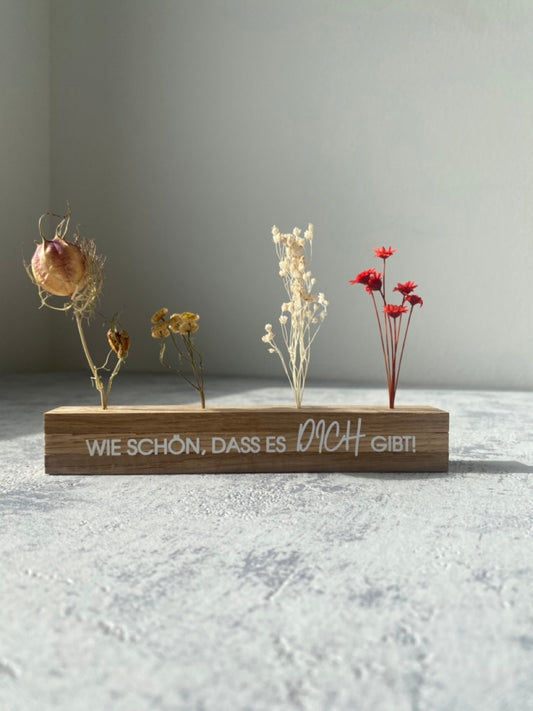 Flowerboard | Schön, dass DU da bist! | Trockenblumen