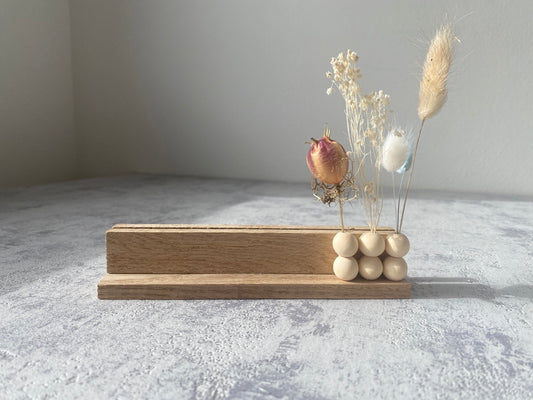 Karten- Fotohalter ohne Karte und Trockenblumen | Flowerboard