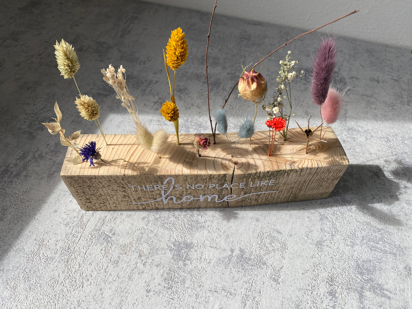Flowerboard | Lang | There´s no place like home  | Trockenblumen