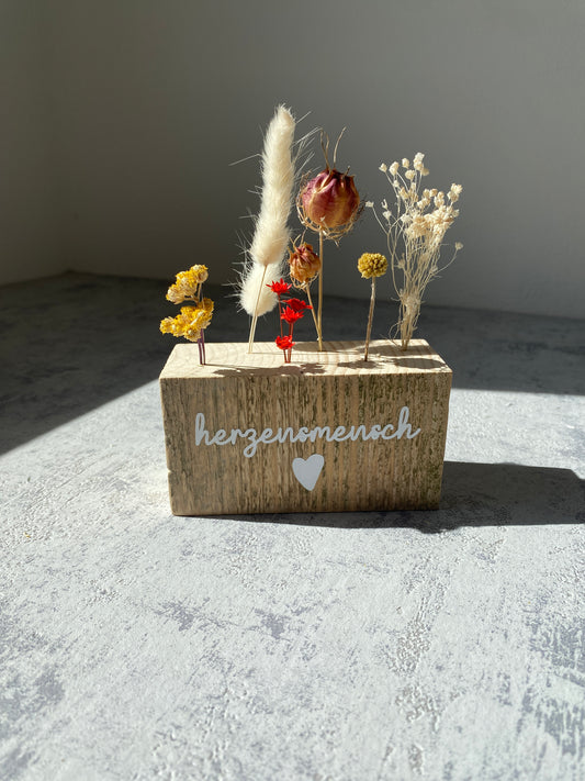 Flowerboard | Herzensmensch | Trockenblumen