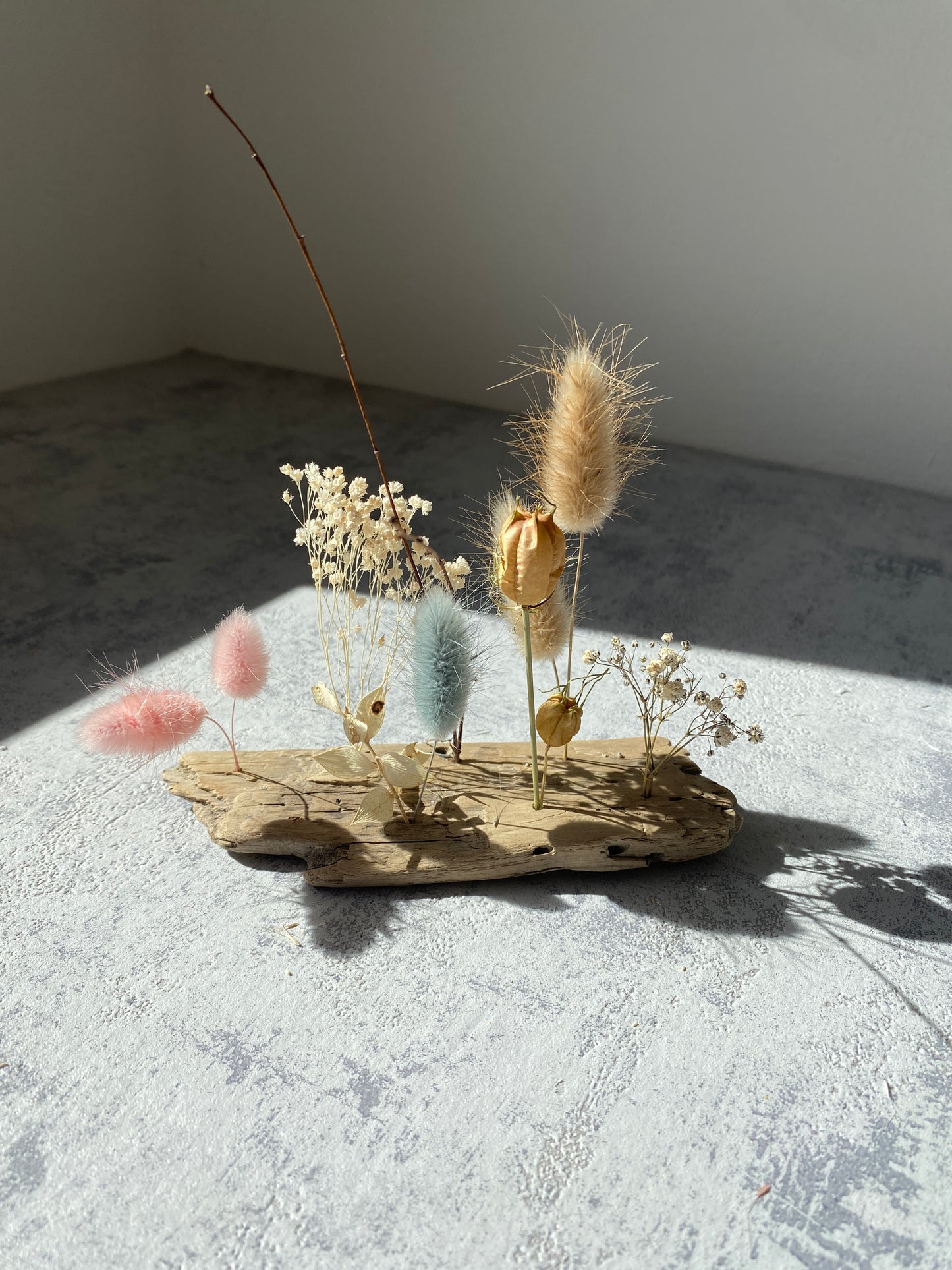 Flowerboard | Schwemmholz | Trockenblumen