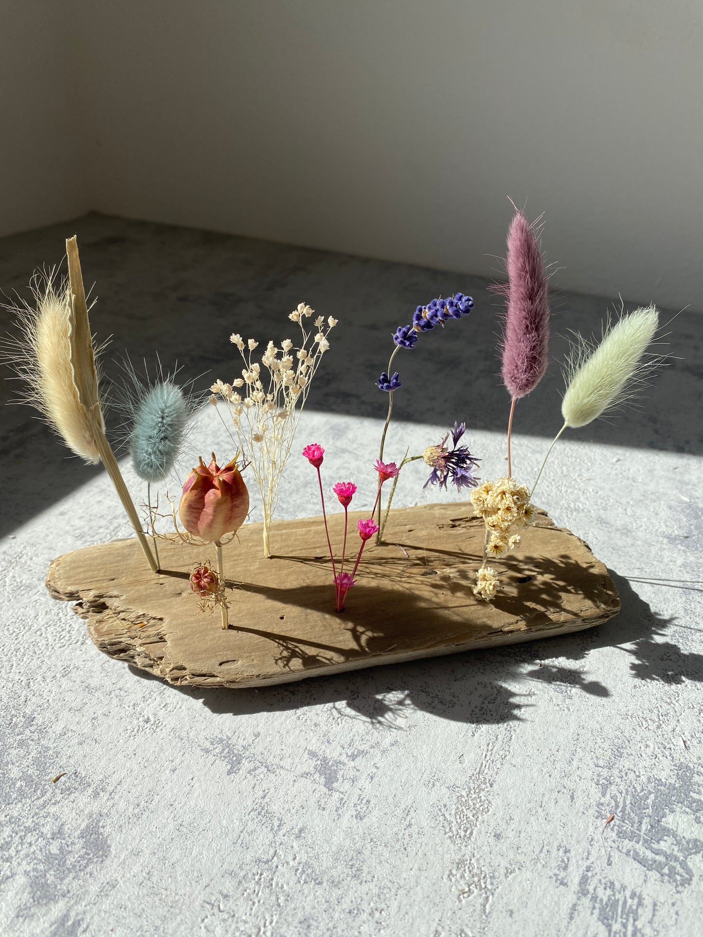 Flowerboard | Schwemmholz | Trockenblumen